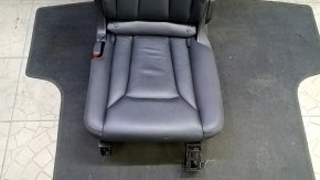 Rear seats, 2nd row left, Audi Q7 16-19, black leather, heated