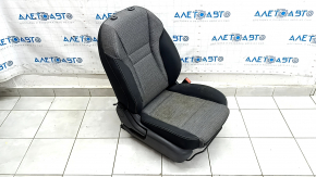 Nissan Rogue 21-22 passenger seat without airbag, manual, black and gray cloth, US built, dented, dry cleanable