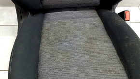 Nissan Rogue 21-22 passenger seat without airbag, manual, black and gray cloth, US built, dented, dry cleanable