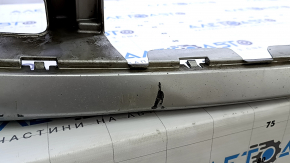Bare front bumper for Toyota Prius 50 19-22 with parking sensors and PMA, silver, cracked, broken fasteners, scratches