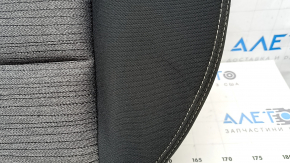 Rear seat cushion, 2nd row, Nissan Rogue 21-22, black and gray cloth, US built, no pads, dented, scratches on plastic
