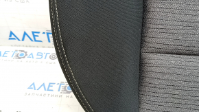 Rear seat cushion, 2nd row, Nissan Rogue 21-22, black and gray cloth, US built, no pads, dented, scratches on plastic