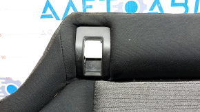 Rear seat cushion, 2nd row, Nissan Rogue 21-22, black and gray cloth, US built, no pads, dented, scratches on plastic