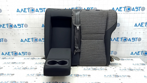 Left rear seat backrest, 2nd row, Nissan Rogue 21-22, black and gray fabric, US built, with black belt, needs cleaning, dented
