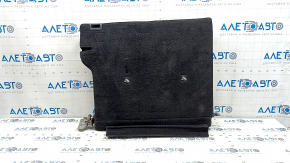 Left rear seat backrest, 2nd row, Nissan Rogue 21-22, black and gray fabric, US built, with black belt, needs cleaning, dented