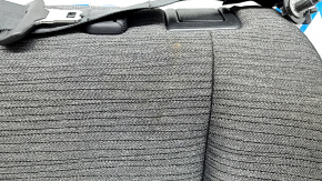 Left rear seat backrest, 2nd row, Nissan Rogue 21-22, black and gray fabric, US built, with black belt, needs cleaning, dented