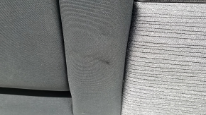 Left rear seat backrest, 2nd row, Nissan Rogue 21-22, black and gray fabric, US built, with black belt, needs cleaning, dented