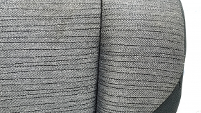 Left rear seat backrest, 2nd row, Nissan Rogue 21-22, black and gray fabric, US built, with black belt, needs cleaning, dented