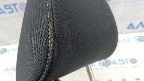 Nissan Rogue 21-24 rear left headrest, black cloth, dented, needs cleaning