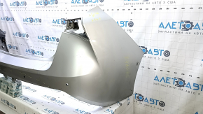 Bare rear bumper for Toyota Prius 50 19-22 with parking sensors and PMA, silver, scratches, dented, cracked