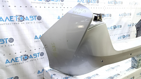 Bare rear bumper for Toyota Prius 50 19-22 with parking sensors and PMA, silver, scratches, dented, cracked