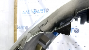 Bare rear bumper for Toyota Prius 50 19-22 with parking sensors and PMA, silver, scratches, dented, cracked