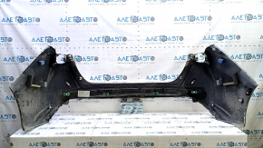 Bare rear bumper for Toyota Prius 50 19-22 with parking sensors and PMA, silver, scratches, dented, cracked