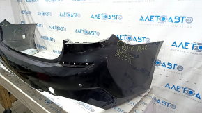 Bare rear bumper for BMW 3 G20 19-22 with parking sensors and no PMA, M Sport, black, dents, scratches
