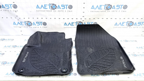Set of floor mats for Toyota Prius 50, 16-22 rubber