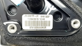 Left side mirror assembly for Kia Optima 16-18, 5 pins, turn signal, burgundy, scratches