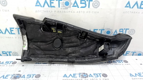 Right rear seat side trim for BMW 3 G20 23-25, black artificial leather, sooty