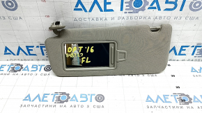 Left visor for Kia Optima 16-19, beige, without hook, for cleaning
