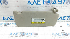 Left visor for Kia Optima 16-19, beige, without hook, for cleaning