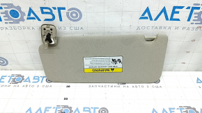 Right visor for Kia Optima 16-19, beige, without hook, for cleaning