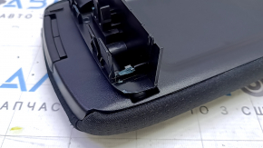 Toyota Prius 50 16-20 armrest, black cloth, no mechanism, broken fasteners, dry cleanable