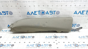 Left side bolster for the 2nd row of seats, Kia Optima 2016-2018, beige fabric, wrinkled, needs cleaning
