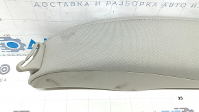 Left side bolster for the 2nd row of seats, Kia Optima 2016-2018, beige fabric, wrinkled, needs cleaning