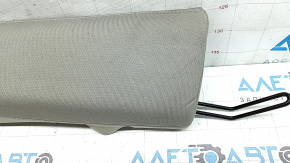 Left side bolster for the 2nd row of seats, Kia Optima 2016-2018, beige fabric, wrinkled, needs cleaning