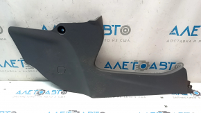 Left front center console side trim for Chevrolet Bolt 17-21, dark gray, scratches, broken fasteners