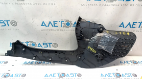 Left front center console side trim for Chevrolet Bolt 17-21, dark gray, scratches, broken fasteners