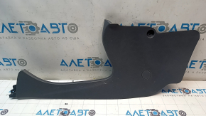 Right front center console side trim for Chevrolet Bolt 17-21, dark gray, scratches, broken fasteners