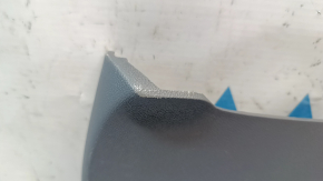 Right front center console side trim for Chevrolet Bolt 17-21, dark gray, scratches, broken fasteners