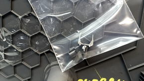 Right front center console side trim for Chevrolet Bolt 17-21, dark gray, scratches, broken fasteners