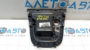 Side trim for center console, front center, Chevrolet Bolt 17-21, dark gray, 2 parts, scratched