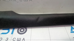 Left side center console trim for Ford Fusion mk5 13-16, upper, black leather, dents