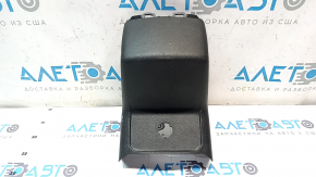 Rear center console trim for Ford Fusion mk5 13-16, black, without air vents, scratches