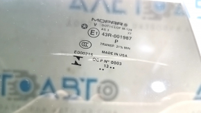 Jeep Cherokee KL 14-23 rear right door glass, tinted, scratches