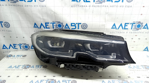 BMW 3 G20 19-22 LED adaptive right front headlight assembly, sand, varnish peeled off