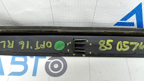 Kia Optima 16-20 rear left window molding, chrome, broken fasteners, scratches