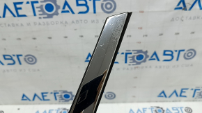 Kia Optima 16-20 rear left window molding, chrome, broken fasteners, scratches