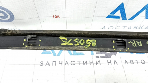Kia Optima 16-20 rear right window molding, chrome, broken fasteners, scratches