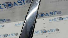 Kia Optima 16-20 rear right window molding, chrome, broken fasteners, scratches