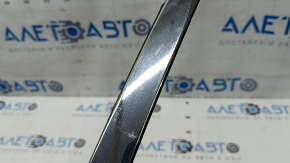 Kia Optima 16-20 rear right window molding, chrome, broken fasteners, scratches