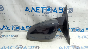 Left side mirror assembly BMW 3 G20 19-24, 5 pins, turn signal, heated, auto-dimming, BSM, Shadow-Line, black, seal is dry