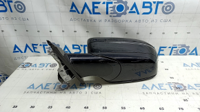 Left side mirror assembly BMW 3 G20 19-24, 5 pins, turn signal, heated, auto-dimming, BSM, Shadow-Line, black, seal is dry