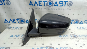 Left side mirror assembly BMW 3 G20 19-24, 5 pins, turn signal, heated, auto-dimming, BSM, Shadow-Line, black, seal is dry