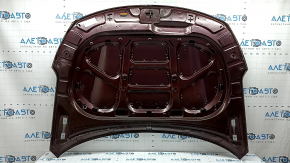 Kia Optima 16-20 steel hood, burgundy M2R, bumper