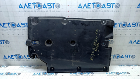 The left underbody protection of the Nissan Rogue Sport 17-22 is torn.