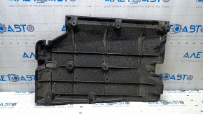 The left underbody protection of the Nissan Rogue Sport 17-22 is torn.