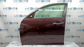 Kia Optima 16-20 front left door assembly, burgundy M2R, butt